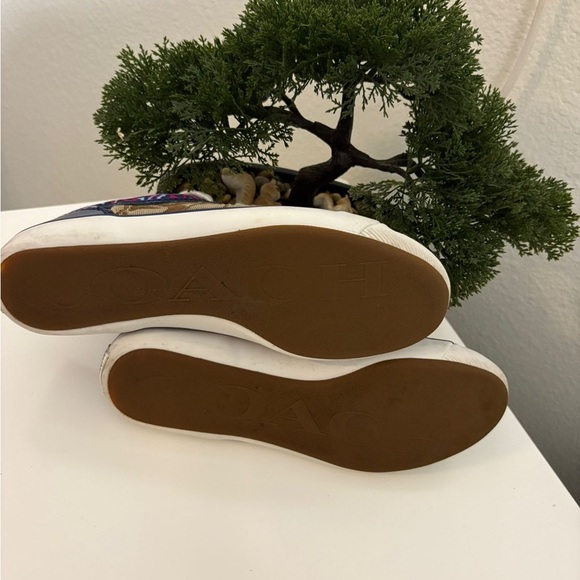 Coach 😍Brown and Blue Sneakers with Pink Accents - Picture 4 of 7